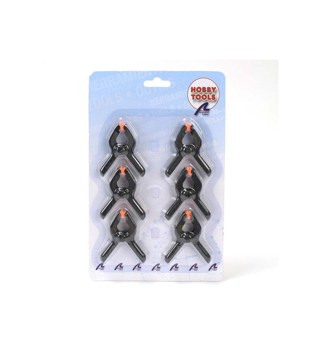 Set 6 Mini Fastening Pliers 1.18" (30 mm)