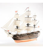 HMS VICTORY Ship of the Line Trafalgar 1805 - 1:84 - Wooden Scale Model Ship